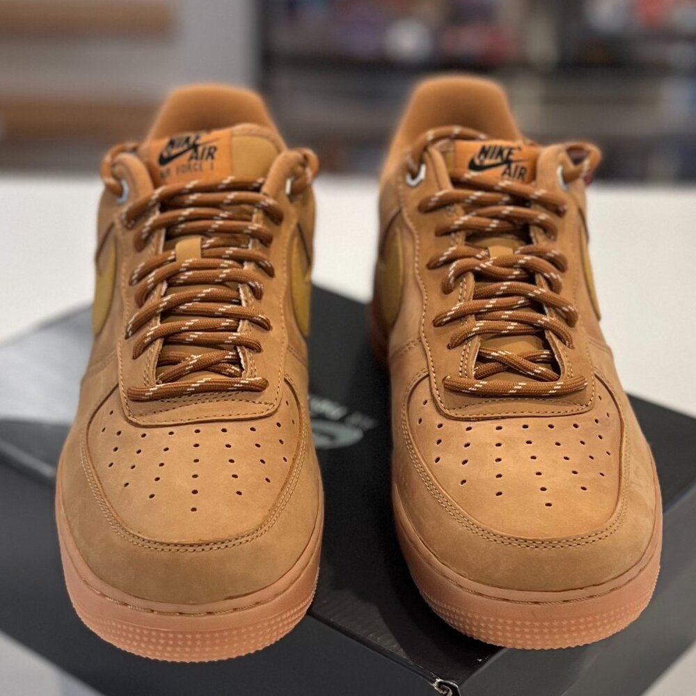 Nike Air Force 1 '07 WB - Men Size 11 - Flax/Wheat - Gum Light Brown